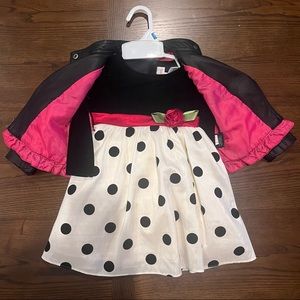 Bundle girl dress 2T + jacket (18M) new